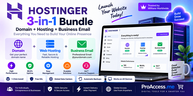 Hostinger 3-in-1 Bundle